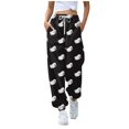 thumbnail image 1 of LINMOUA Women's Casual Fashion Halloween Print Casual Drawstring Elasticated Waist Drawstring Pants, 1 of 4