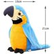 thumbnail image 2 of Divertido juguete de peluche de loro que habla, función de repetición, animales de peluche que agitan alas, pájaro de peluche, juguete de peluche de loro que habla para niños, 2 of 8
