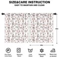 thumbnail image 2 of Blackout Kids Curtains,White Cow Milk Strawberry Pattern Childrens Insulated Curtains Set Of 2,Bedroom Essentials,Toddler Room Decor 52x63in(132x160cm), 2 of 5