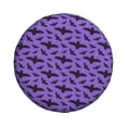 thumbnail image 3 of Rv Spare Tire Cover 14 inch - bat night sky purple cool Tire Covers for Trailers, Adjustable Camper Spare Tire Cover, 3 of 7