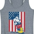 thumbnail image 3 of Disney - Americana - Mickey Vertical American Flag - Women's Racerback Tank Top, 3 of 5