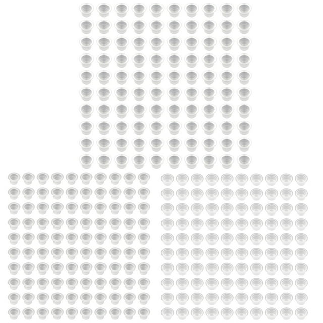 Fankiway Tattoo Ink Caps Cups 300 Pcs, Mixed Sizes 9 Small 13 Medium 16 Large