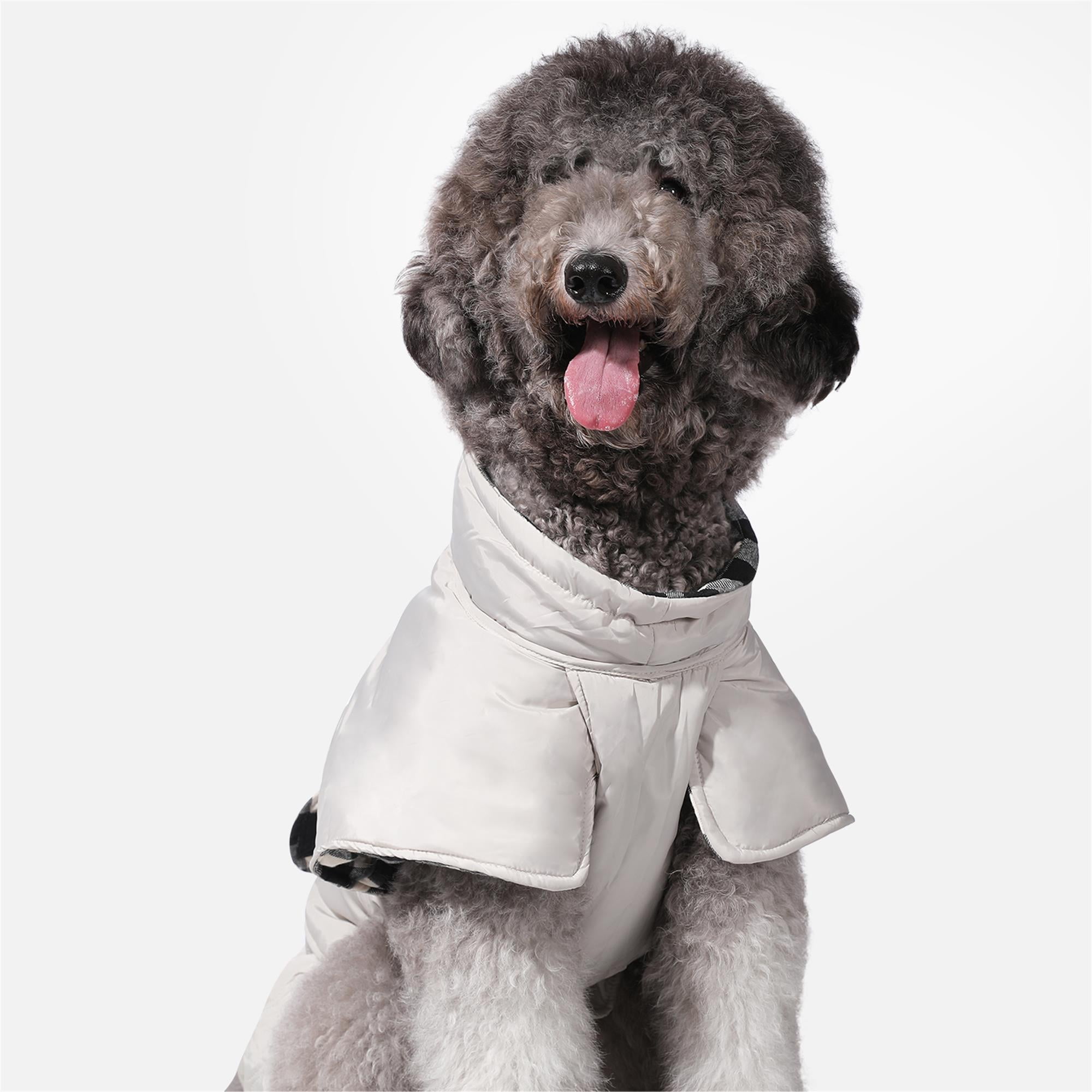 Kadyn Reversible Water Repellent Dog Jacket Pets Apparel Winter Warm Outdoor Sport Dog Coats for Winter Cold Weather Puppy Comfort Vest, Gray XL Kadyn Reversible Water Repellent Dog Jacket Pets Apparel Winter Warm Outdoor Sport Dog Coats for Winter Cold Weather Puppy Comfort Vest, Gray XL