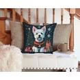 thumbnail image 5 of Westie Christmas Fabric Decorative Pillow 14 in x 14 in, 5 of 5