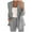 Gray, variant on Women Fall Fashion Blazer Solid Color Lapel Jacket Casual Office Blazers Open Front Business Button Work Jackets