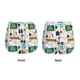 thumbnail image 3 of Pofeuu Back To School A Print Women's Athletic Shorts Running Workout Shorts Tummy Control Quick Dry Gym Shorts with Pockets Double layer sports shorts-X-Large, 3 of 7