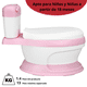 thumbnail image 5 of Baño Entrenador para Niños con Asiento Acolchado Antideslizante Diseño Realista - Rosa, 5 of 6