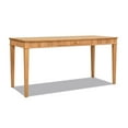 thumbnail image 3 of Dumont Modern Farmhouse 1-Drawer Fluted Home Office Writing Desk Natural Blonde, 3 of 9