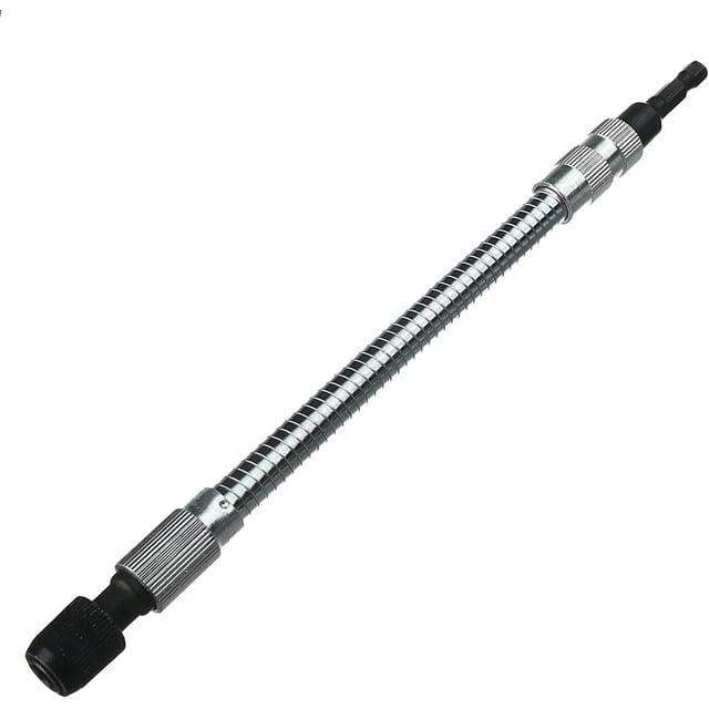HUGFEGWE Flexible Shaft Extension Drill Bits, Magnetic Extention 1/4" Hex Shaft Screw Drill Connection Tip, 9.8-inch Flexible Drill Bit Extension, for Electric Screwdriver Power Impact Drill