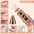 thumbnail image 4 of Eyebrow Epilator, 2 in 1 Eyebrow Trimmer, Rechargeable Eyebrow Shaver, Portable Women's Electric Shaver with LED for Face, Eyebrows, Mustache, Hair, B, 4 of 5
