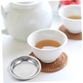 thumbnail image 4 of Luxshiny 6pcs Stainless Steel Tea Bag Dish Round Coaster for Tea Bags Functional Drip Tray Elegant Design, 4 of 8