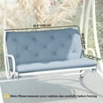 thumbnail image 3 of Outsunny Garden Bench Cushion with Backrest, Non-Slip 2 Seater Soft Pad, 3 of 10