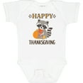 thumbnail image 3 of Inktastic Happy Thanksgiving Holiday Raccoon Boys or Girls Baby Bodysuit, 3 of 5