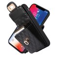 thumbnail image 3 of Nalacover Crossbody Wallet Case for iPhone XS Max, [6 Card Slots] Leather Purse Phone Case Luxury Buckle Closure Card Holder Shoulder Strap Handbag Case Women For iPhone XS Max, Black, 3 of 11