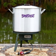 Bayou Classic 48 In. Thermoplastic High Pressure LP Hose & Adjustable Regulator — Garden & Landscape Use, Standard Connection