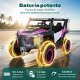 thumbnail image 3 of Montable Electrico Little Monkey Buggy Rosa para Niñas con Luces Led y Sonidos Realistas Control Remoto, 3 of 9