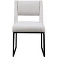thumbnail image 4 of Meridian Furniture Jayce Cream Boucle Fabric Dining Chair, 4 of 6