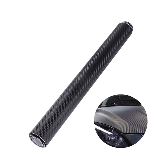 3D Carbon Fiber Wrap Roll DIY Sticker for Car Auto Vehicle Decor 200 x 50CM (Black)