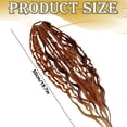 thumbnail image 3 of Dreadlock Extensions Gradient Color - Synthetic Braiding Hair Pieces, Ombre Dreads, Removable Hair Extensions, Boho Festival Style, Lightweight Hairpiece, Summer Beach Look, 3 of 8