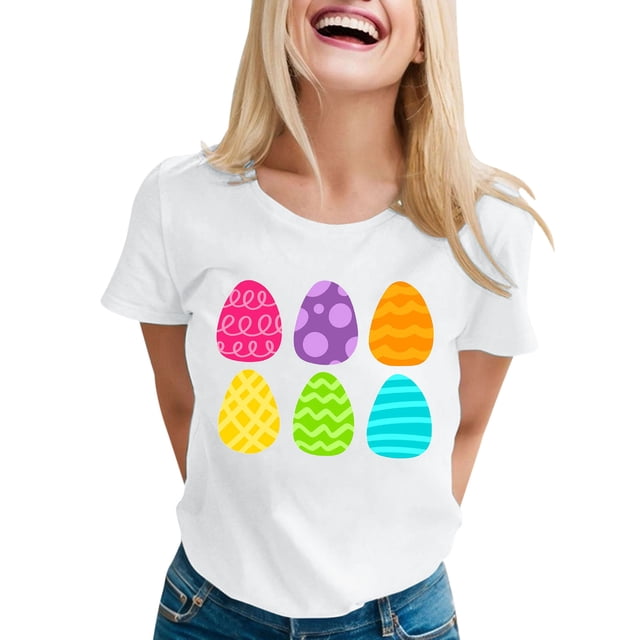 T-shirt Décontracté pour Femmes Polyester pour Quotidien et Toute Occasion