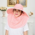 thumbnail image 2 of LRen Women's Summer Sun Hat for Outdoor Activities Breathable Cycling Cap Fashionable Wide Brim Sunscreen Hat Pink, 2 of 4