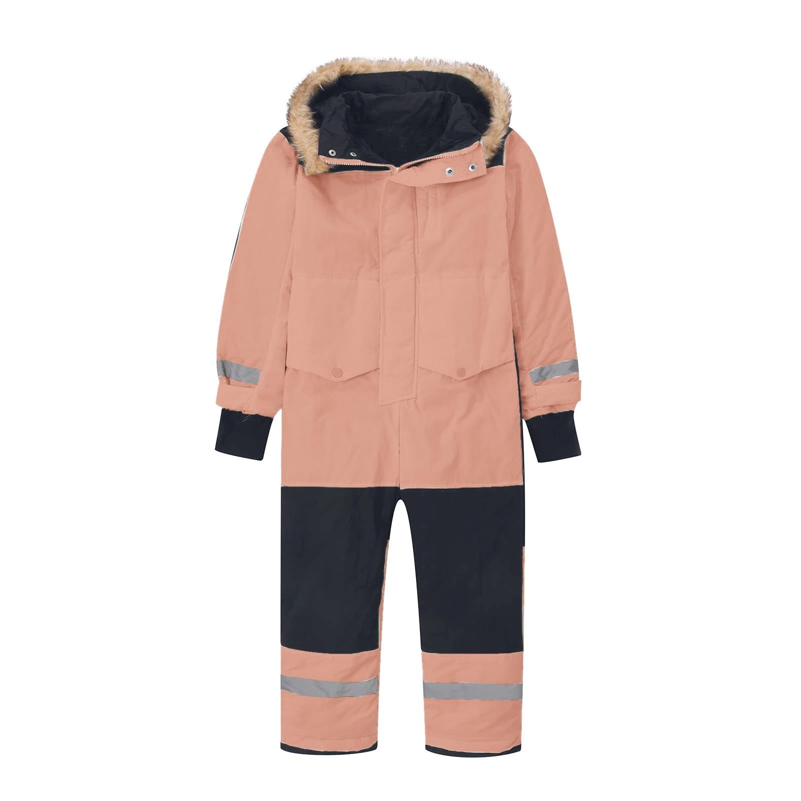 Gubotare Kids Girls Boys Snow Suits One Piece Snowsuits Winter Warm Outdoor Ski Suits Waterproof Windproof Snowboard Jumpsuits Size 12 18 Months (Pink,12-18 Months)