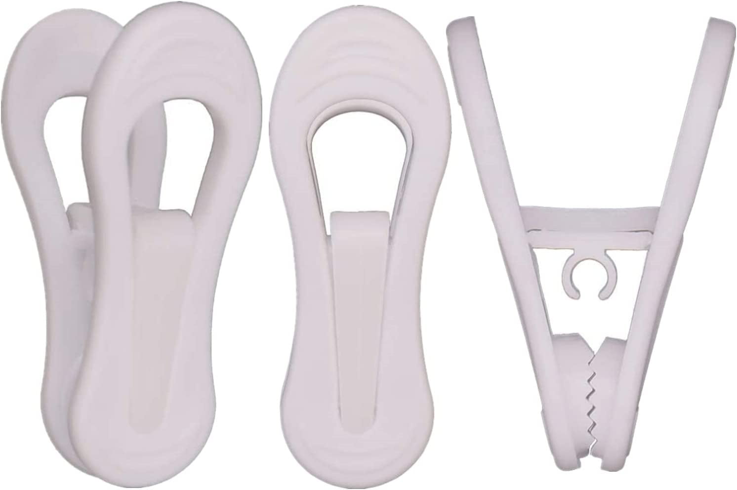 Hanger Clips for Plastic Hangers 60 Pack, MultiPurpose Strong Plastic