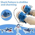 thumbnail image 3 of Drecage Toddler Boys Girls Cute Shark Slippers Kids Non-Slip Fuzzy Bedroom House Shoes, 3 of 7