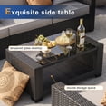 thumbnail image 3 of Gasee 7-Piece Patio Furniture Set,Outdoor Sectional Furniture, All-Weather PE Rattan Wicker Patio Conversation Set,Patio Sofa Set with Glass Table and Ottoman for Patio Garden Poolside,Beige, 3 of 10