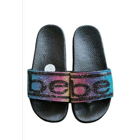 

Bebe girls black Metallic Slides [L-2/3]