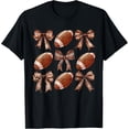 thumbnail image 1 of Camiseta de fútbol para mujer y niña, diseño de arco de coqueta de fútbol, 1 of 2