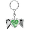 thumbnail image 1 of Porte-clés Motif Lettre Cœur Aile d'Ange, 1 of 3
