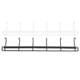 thumbnail image 4 of Perchero de pared de acero inoxidable de 2 piezas con 6 ganchos para ropa, toallas y sombreros. Incluye 6 ganchos (1 negro y 1 blanco)., 4 of 14