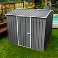 thumbnail image 6 of Absco Premier 7' x 7' Metal Storage Shed - Woodland Gray, 6 of 11