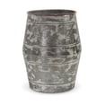 thumbnail image 4 of Cheungs Outdoor Themes Set Of 2 Galvanized Barrel Planters, 4 of 4