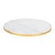 thumbnail image 1 of Bandeja de tocador de mármol Bandeja decorativa circular de mármol Organizador de encimera Cómoda Diámetro 30cm, 1 of 9