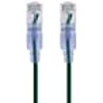 thumbnail image 3 of Monoprice SlimRun - Câble Patch - RJ-45 (m) à RJ-45 (m) - 5 Pieds - UTP - Cat 6A - Démarré, Sans Accroc, Strié - Vert (Lot de 10), 3 of 5