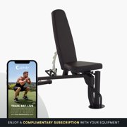 Inspire Fitness FT1 Heavy-Duty Incline Decline Multi-Functional Weight Bench for Home Gym Strength Training, Black