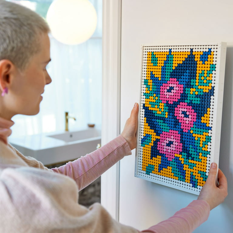 LEGO ART Floral Art 31207, 3in1 Flowers Wall Decoration Set, Arts and  Crafts for Adults, Creative Activity, DIY Botanical Home Decor, Gift Idea