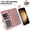 Pink, variant on ELEHOLD For Samsung Galaxy S26 Ultra Wallet Case with Magnetic Detachable Back Cover, PU Leather Shockproof TPU Card Pocket Cash Slot Cover Wireless Charging Compatible,Black