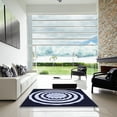 thumbnail image 6 of Ahgly Company Indoor Square Patterned Night Blue Area Rugs, 4' Square, 6 of 6