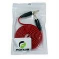 thumbnail image 2 of Red Flat Aux Cable Car Stereo Wire Audio Speaker Cord 3.5mm Jack Adapter Auxiliary [Tangle Free] Compatible With iPad 9.7 4 3 2 X3V, 2 of 2