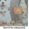 thumbnail image 5 of Westie Fall Kitchen Pumpkins Glass Cutting Board Large 12 in x 15 in, 5 of 5