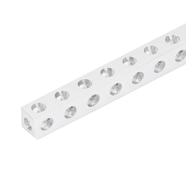 Perfil De Extrusión De Aluminio, Perfil De Aluminio De Buena Resistencia Tamaño Pequeño Y Peso Ligero 0,3 X 0,3 Pulgadas 17 Orificios Para Robots Para Accesorios Inteligentes