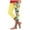 Light Yellow, variant on Mnuaqn Capri Leggings for Women High Waist Elastic Breathable Plus Size Yoga Pants with Pockets for Workout or Casual Wear (S, Navy)