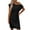 Black, variant on WRKEKC Summer Casual Dresses for Women, Womens Plus Size T-Shirt Dresses, Knee Length Dress for Women,Women's Casual Solid Color off Shoulder Summer Short Sleeve Round-Neck Dress