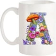 thumbnail image 2 of 1pc, Initial A-Z Alphabet Monogrammed Monogram Mug, 11 Oz Ceramic Tea Coffee Mugs, Graduation Appreciation Thank You Holiday Birthday Gifts For Her Friend Coworker Mother Father Sister, 2 of 8