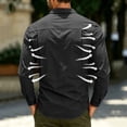 thumbnail image 4 of Ceisia Men Ripstop Long Sleeve Tactical Button Down Shirt Dual Flap Chest Pockets UPF 50 Breathable Outdoor Hiking Military Work Top Black XXXL Gift, 4 of 9