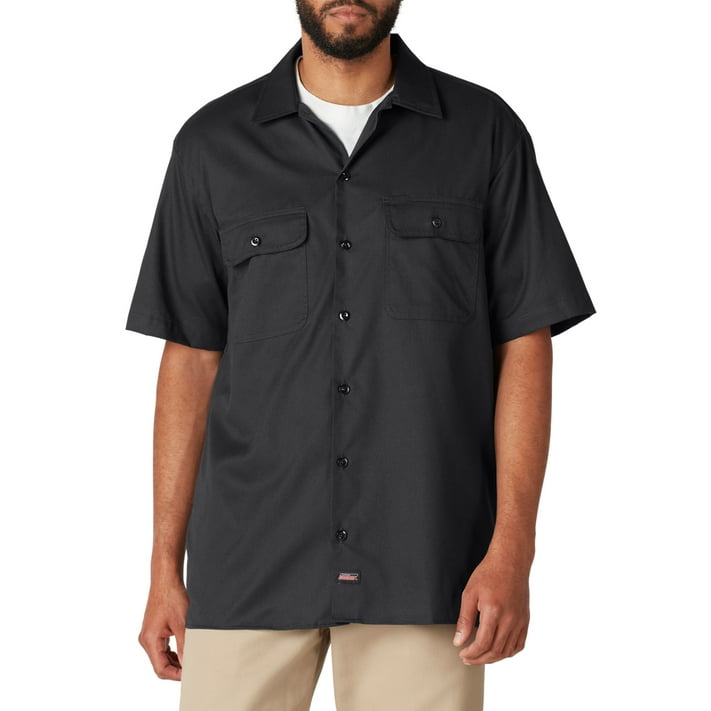 Genuine Dickies Men'sFLEX Short Sleeve Work Shirt, Temp Control Cooling ...