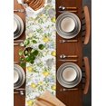 thumbnail image 5 of Summer Lemon Table Runner Watercolor Yellow Spring Floral Botanical Tablerunners 13 x 90 Inch, Table Decorations Tabletop Scarf for Summer Gathering Holiday Farmhouse Kitchen Dining Decor, 5 of 6